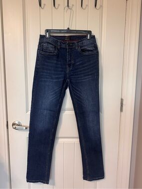 Steve’s Jeans Straight Leg Dark Wash Stretch‎ Denim Jeans 30x32